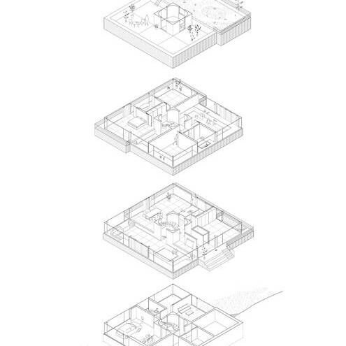 FAKT_057_house-for-1-to-4-families_plan_01_axonometric_drawing-C-FAKT_700pixel