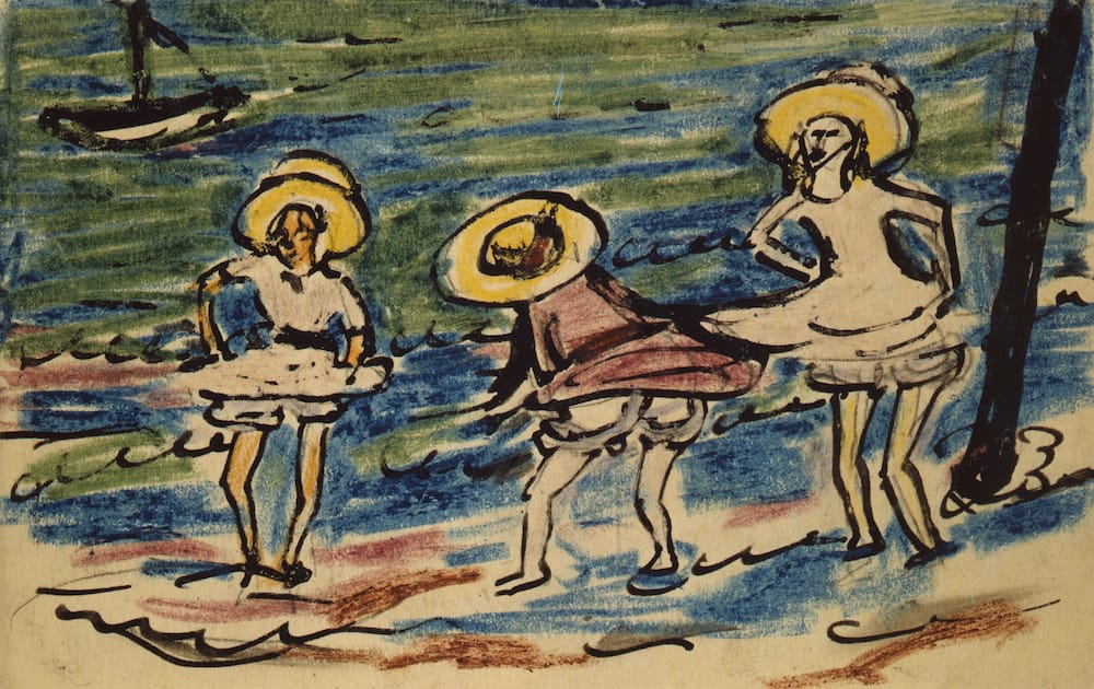 Erich Heckel, Drei spielende Kinder am Wasser, 1911, Sammlung Altonaer Museum