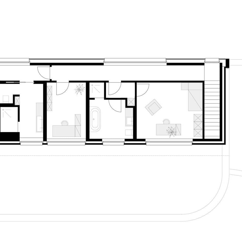 Monotih mit Rundungen
